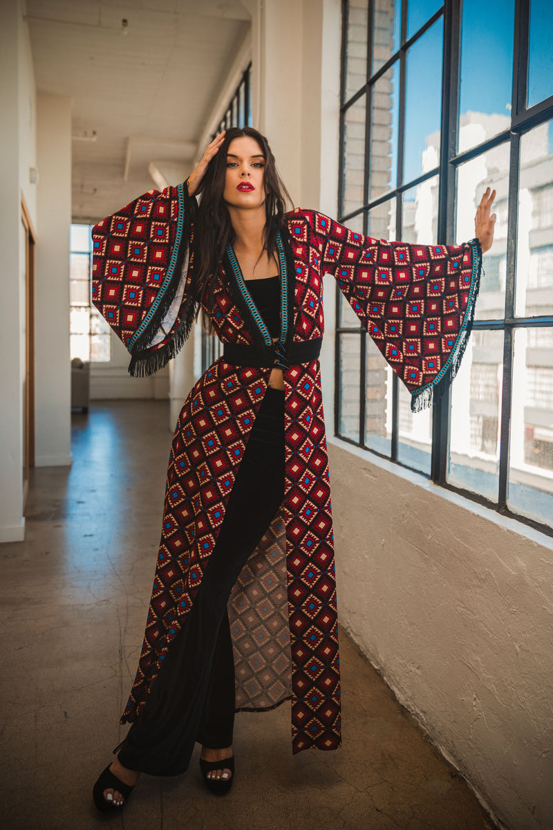 Robe Jodhpur Femme Taille 42 (UK 16) Multicolore Bordeaux - En Viscose - Neuve Avec étiquettes - Longueur Genou